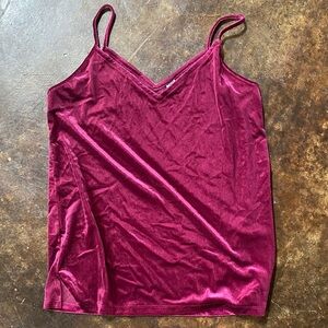 Old Navy Rich Burgundy Velvet Camisole